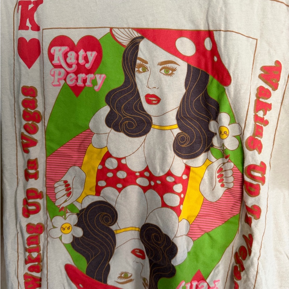 Katy Perry Collections Cream Cotton Tee - Picture 2 of 4